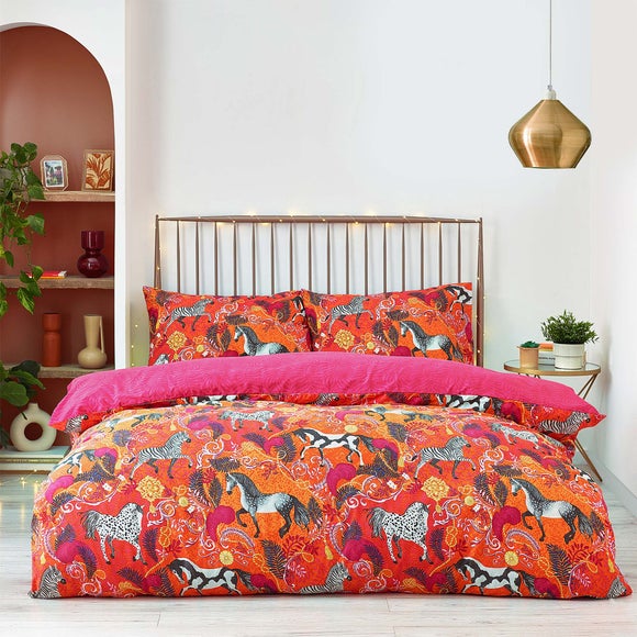 Furn Vivid Andalucian Reversible Duvet Cover And Pillowcase Set