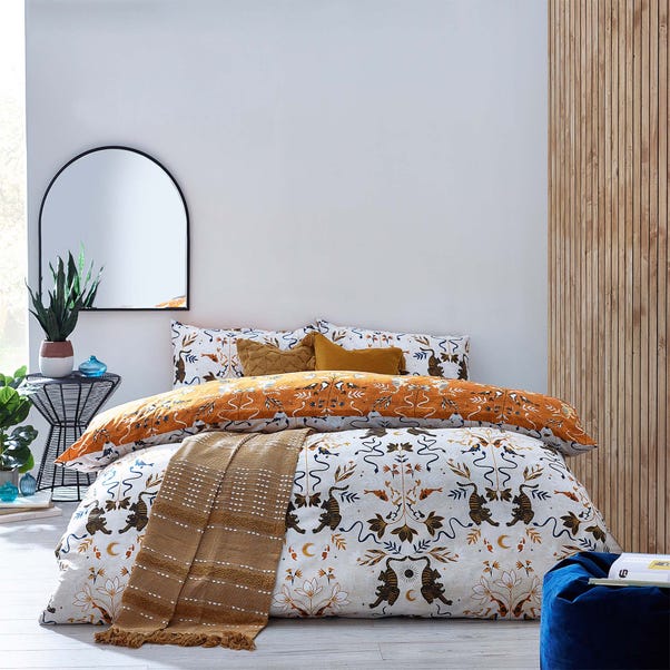 furn. Tigerfish Reversible Duvet Cover and Pillowcase Set image 1 of 4