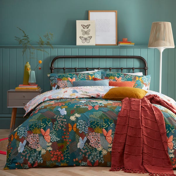 furn. Forage Reversible Duvet Cover and Pillowcase Set image 1 of 4