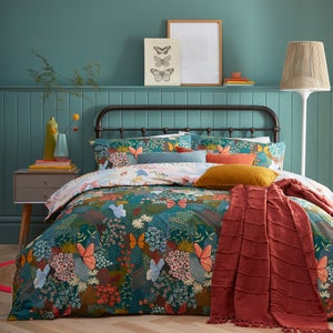 Furn. Forage Reversible Duvet Cover And Pillowcase Set