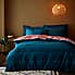 Adah Zig Zag Teal Duvet Cover and Pillowcase Set  undefined