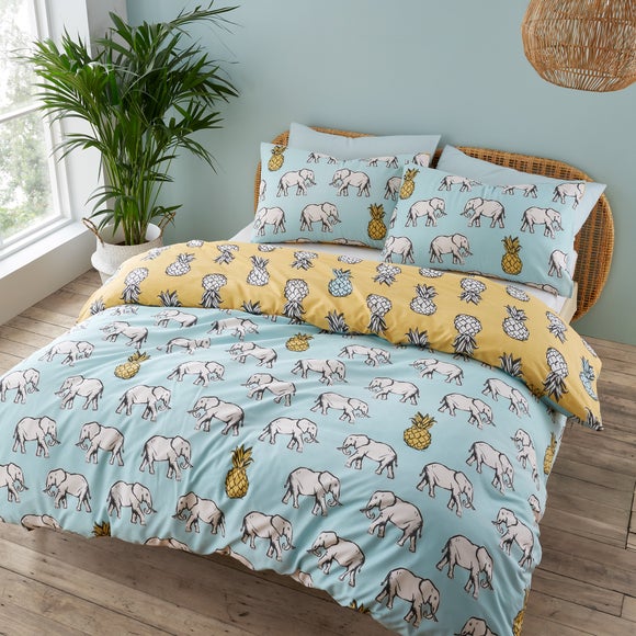 elephant duvet cover dunelm