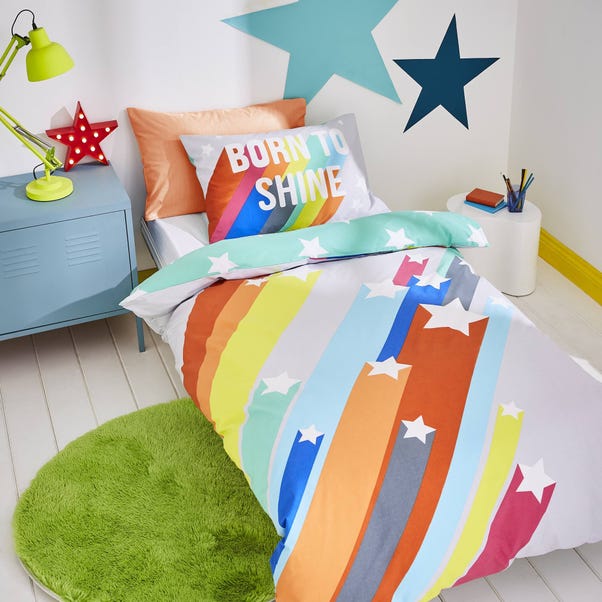 Born To Shine Duvet Cover and Pillowcase Set image 1 of 8