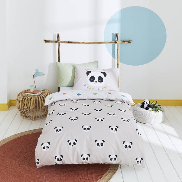 Born To Be A Pandas Friend Duvet Cover and Pillowcase Set image 1 of 6