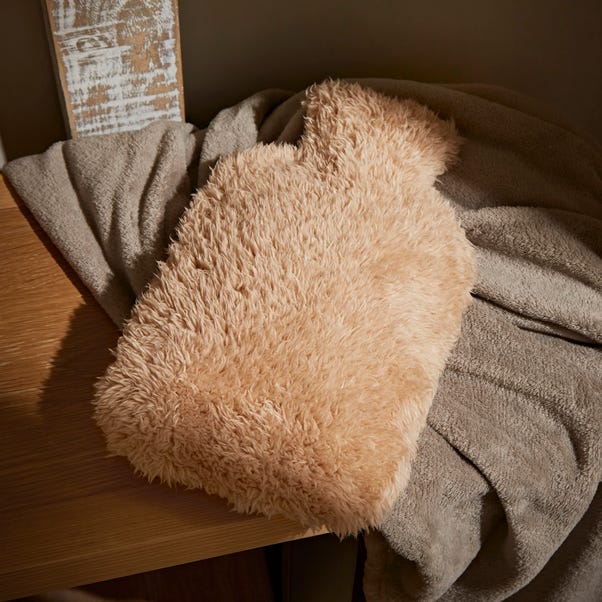 Teddy Hot Water Bottle Taupe
