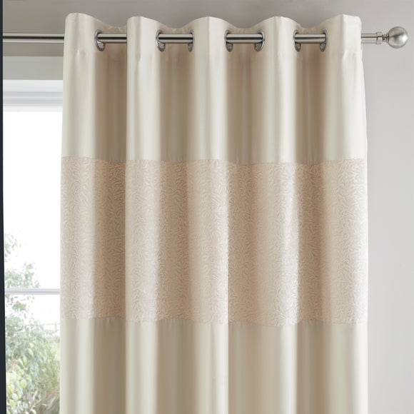 Beverley Champagne Blackout Curtains Dunelm