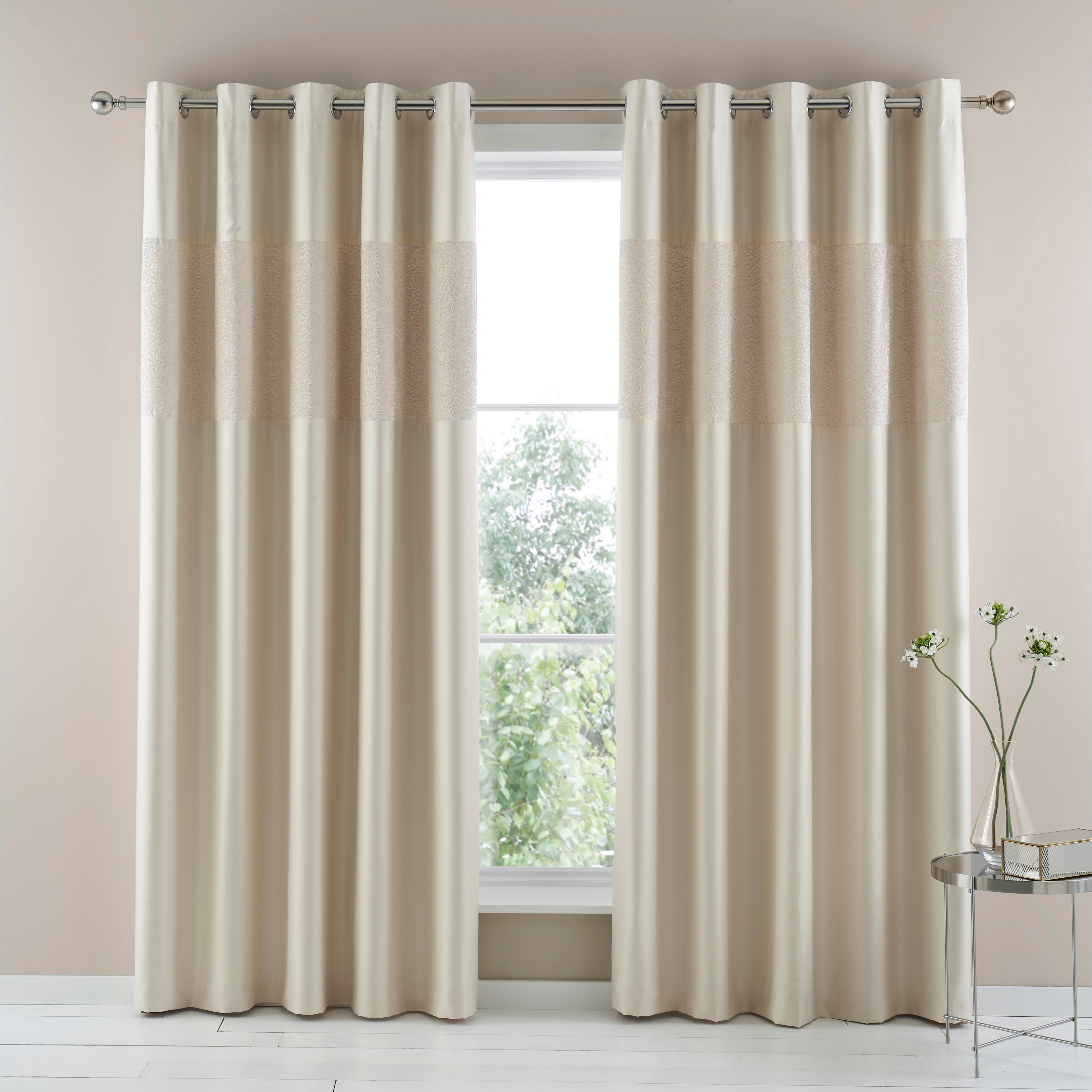 Beverley Champagne Blackout Curtains | Dunelm