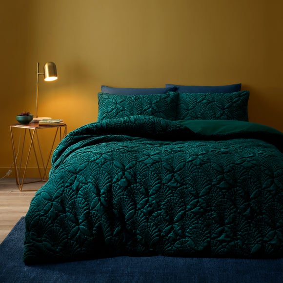 emerald green bedding dunelm