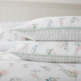 Dorma Beatrice 100% Cotton Standard Pillowcase Pair