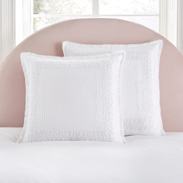 Dorma Purity Burley 100% Cotton Continental Pillowcase image 1 of 4