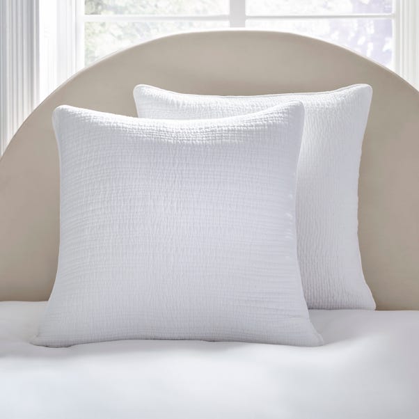 Dorma Purity Chilton 100% Cotton Continental Pillowcase image 1 of 3