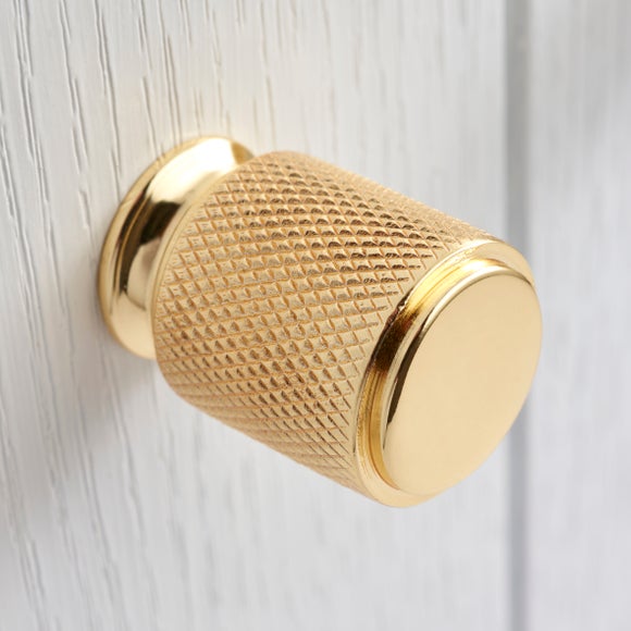 Set of 2 Small Knurled Knobs Dunelm