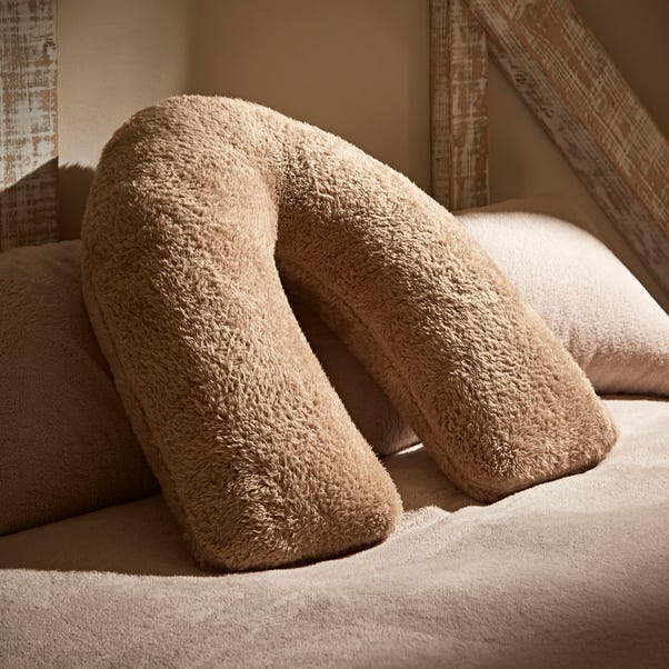 Teddy Bear Taupe V-Shaped Cushion Teddy Taupe