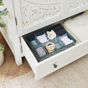 Recycled 8 Compartment Drawer Organiser Green