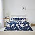 Lois Navy Duvet Cover and Pillowcase Set  undefined