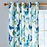 Watercolour Floral Blue Eyelet Curtains  undefined