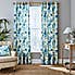 Watercolour Floral Blue Eyelet Curtains  undefined