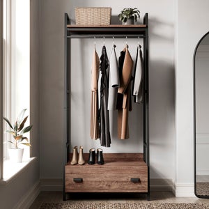 Fulton Open Wardrobe- Pine