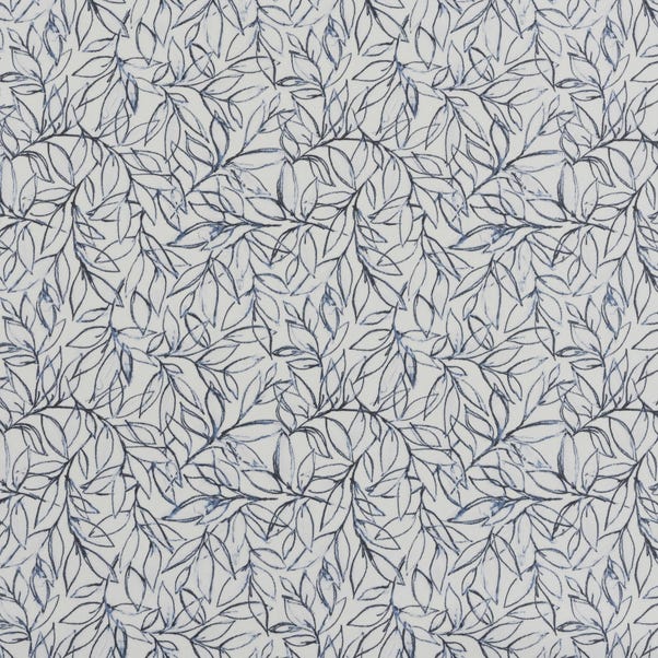 By the Metre Scattered Leaves PVC Navy