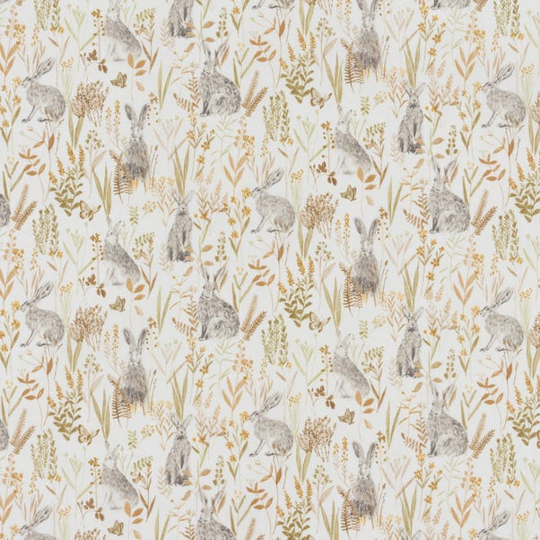 By the Metre Wild Rabbit PVC Natural Natural