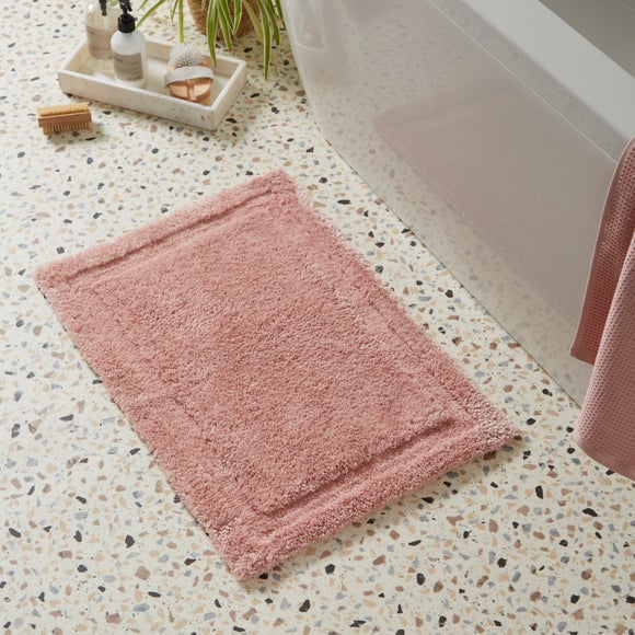 blush bathroom rugs