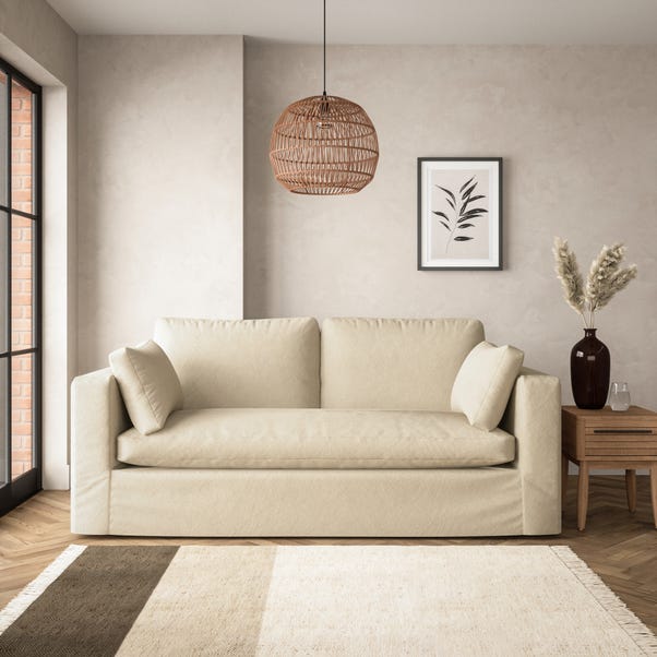 Alnwick 3 Seater Sofa Soft Cotton Warm Natural