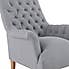 Bibury Buttoned Back Chair Cosy Marl Warm Grey
