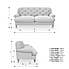 Canterbury 2 Seater Sofa Woolly Marl Warm Grey