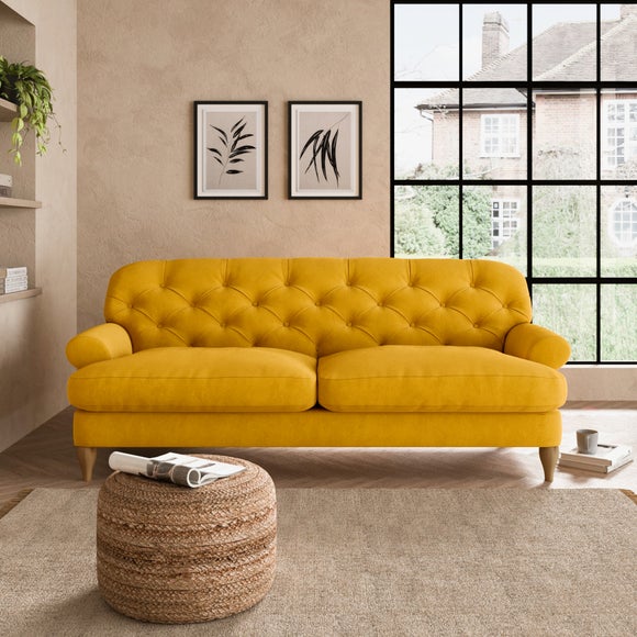 Dunelm deals yellow sofa