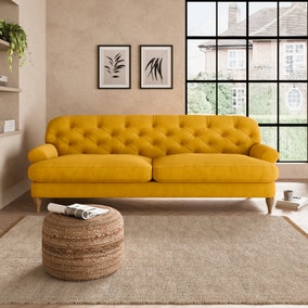 Canterbury Luxury Velvet 4 Seater Sofa