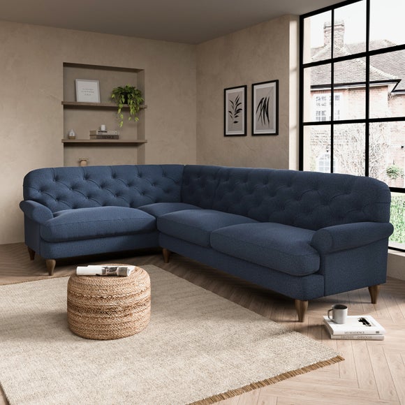 Canterbury Corner Sofa Navy Blue