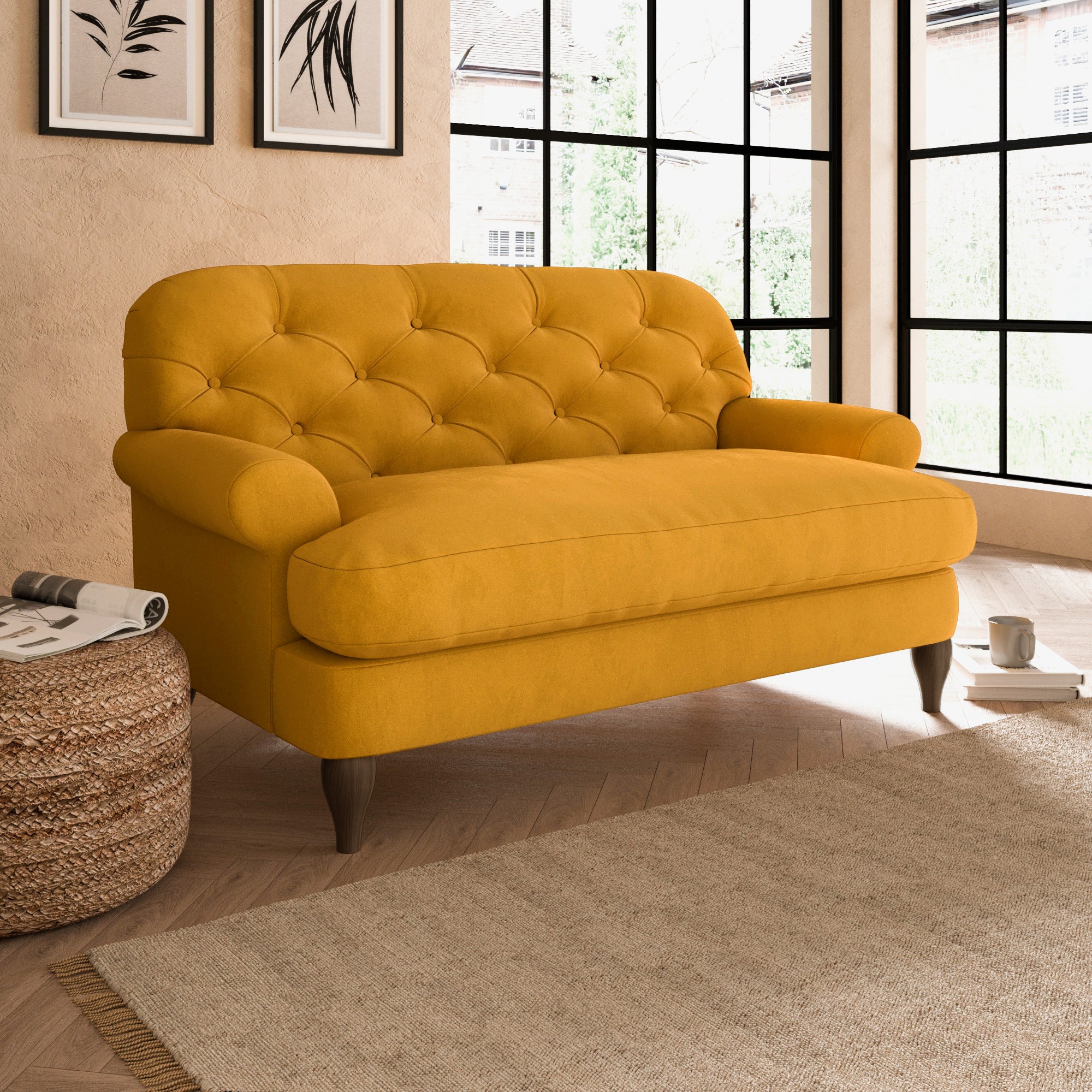 Canterbury Snuggle Chair Yellow