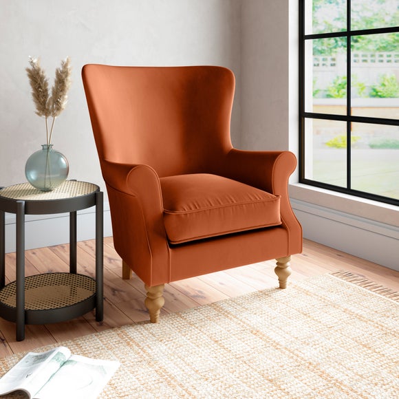 Dunelm 2025 orange chair