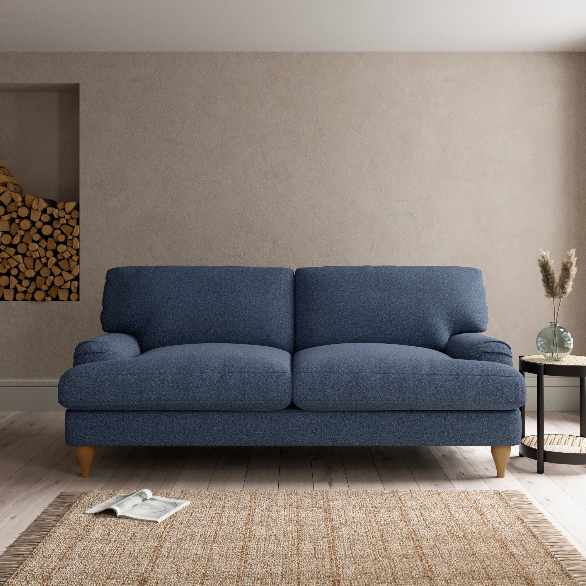 Darwin 3 Seater Sofa Navy