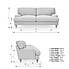 Darwin 3 Seater Sofa Woolly Marl Warm Grey