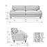 Darwin Woolly Marl 4 Seater Sofa Cosy Marl Warm Grey