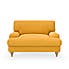 Darwin Luxury Velvet Snuggle Chair Luxury Velvet Old Gold