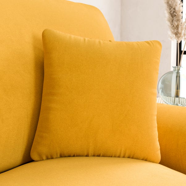 Luxury Velvet Standard Scatter Cushion Old Gold image 1 of 3