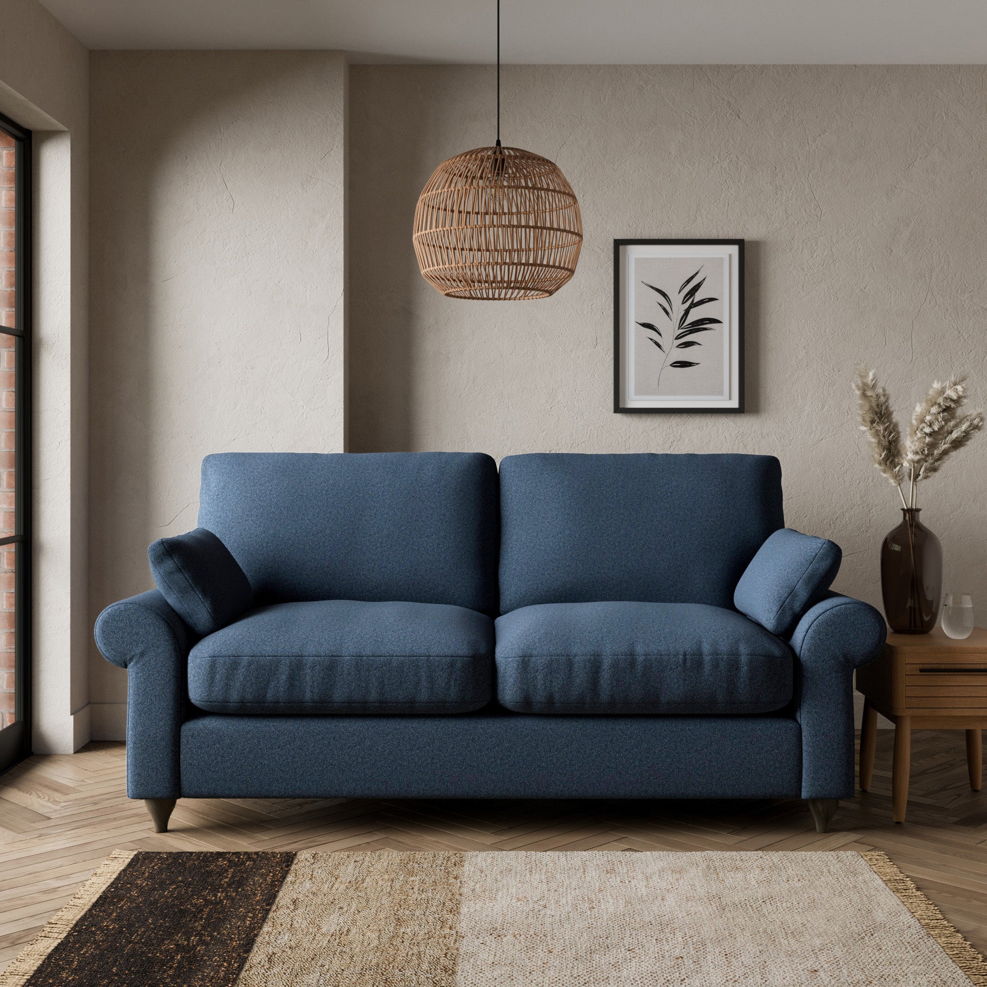 Salisbury 2 Seater Sofa Navy Blue