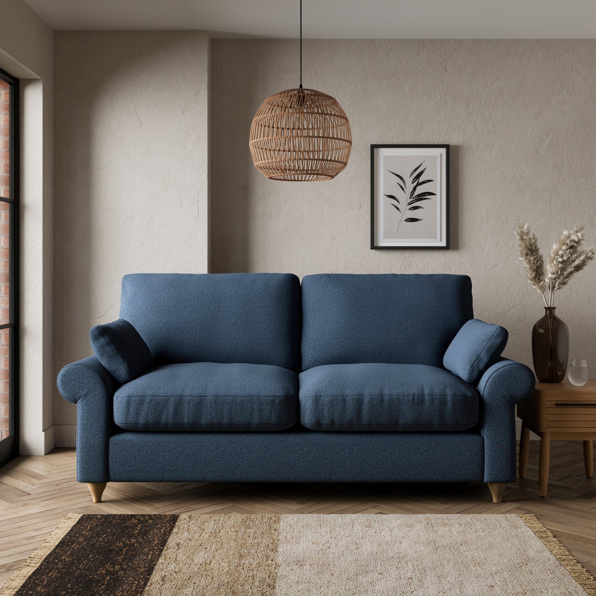 Salisbury 2 Seater Sofa Navy