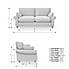 Salisbury 2 Seater Sofa Woolly Marl Warm Grey