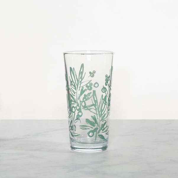 Olive Highball Glass Clear
