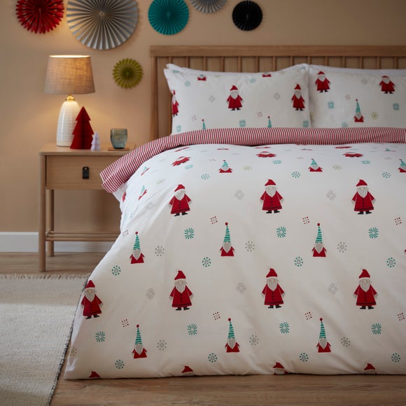 scandi brushed cotton christmas bedding