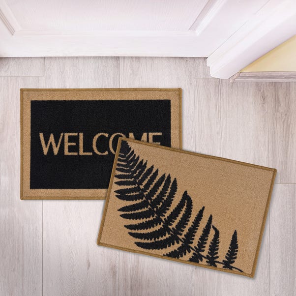 Pack of 2 Welcome Mats Natural