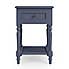 Lucy Cane 1 Drawer Bedside Table Lucy Cane Blue