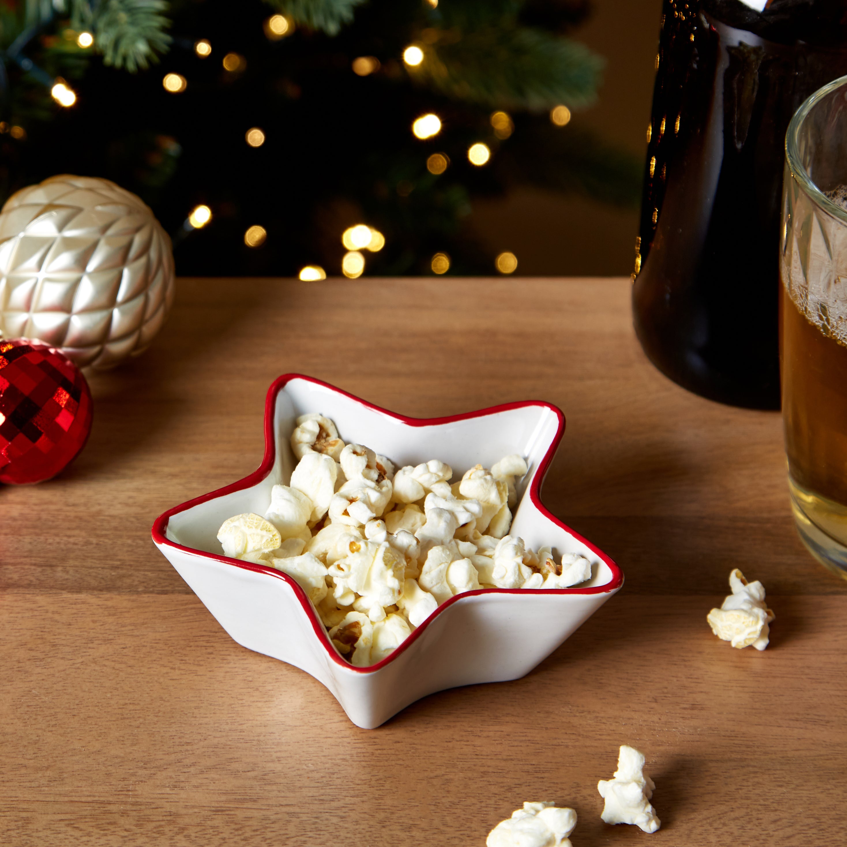 Star Shaped Nibble Bowl White