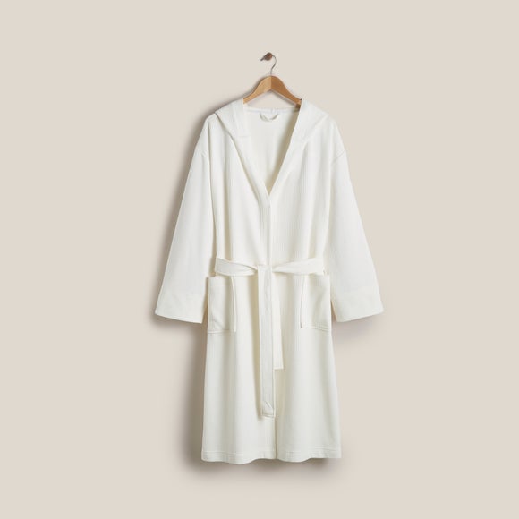 Elements Unisex Cotton Waffle Robe Dunelm