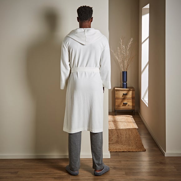 Elements Unisex Cotton Waffle Robe Dunelm