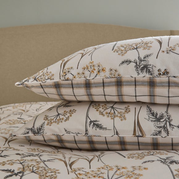 Dorma Cheddleton Brushed Cotton Duvet Cover and Pillowcase Set Dunelm