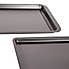 Set of 2 Oven Trays Black (2) undefined